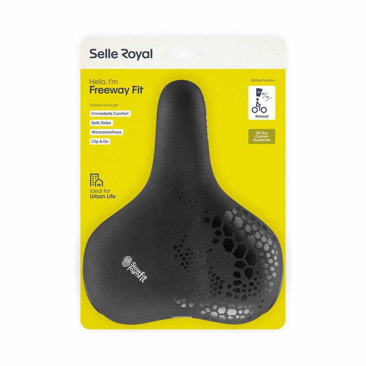 Selle Royal Freeway Fit Relaxed, Unisex, Black Soft Touch Saddle