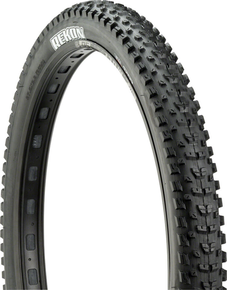 Maxxis Rekon Tire 27.5 x 2.4, Tubeless Dual Compound, EXO, Wide Trail Black Folding Tire