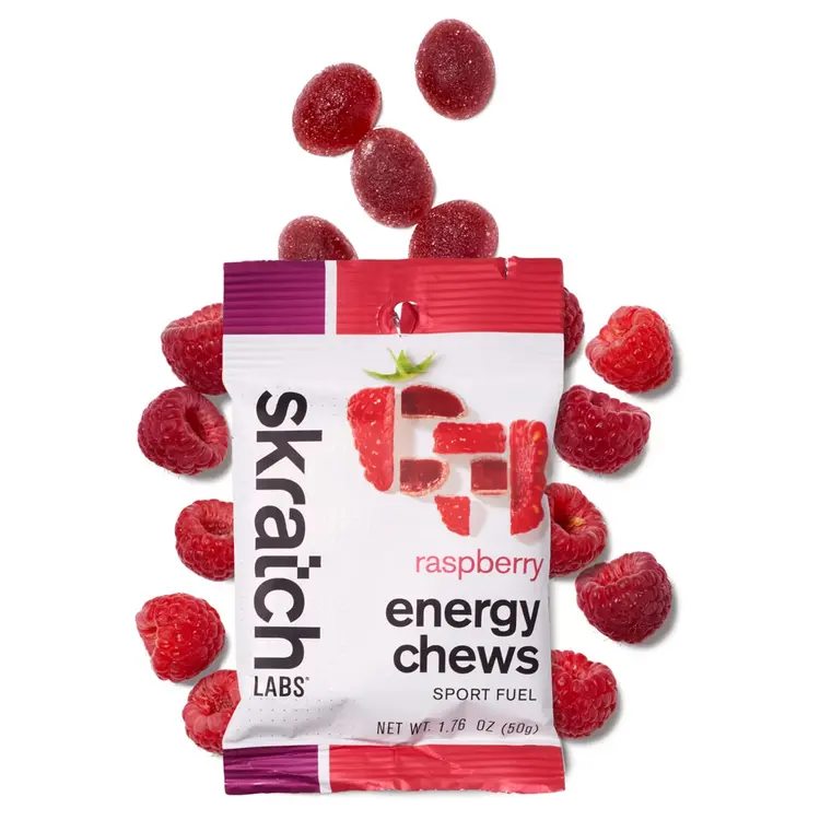 Skratch Labs - Sport Energy Chews: Raspberry Single