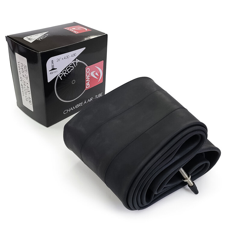 Damco 26 x 4.0 - 4.8 Presta Valve 48mm Fat Bike Tube