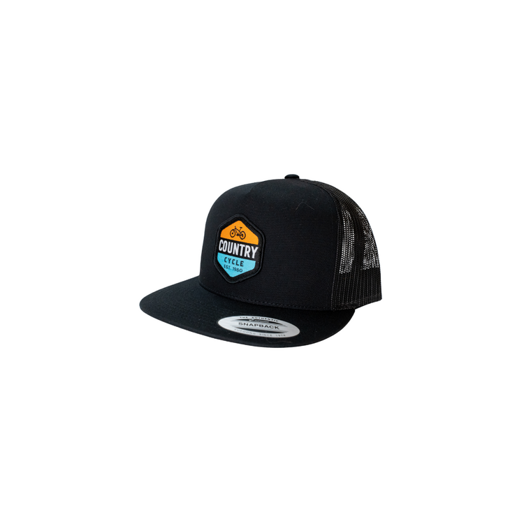 Country Cycle Logo Hat/Cap - Black Large