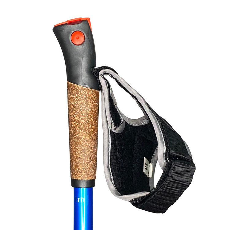 KV+ Tempesta Blue XC Ski Poles QC Baskets