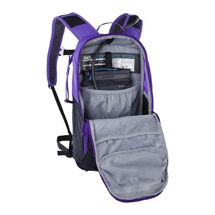 EVOC, Ride 8, Hydration Bag, Volume:  8L, Bladder: Included (2L), Violet/Black