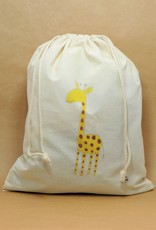 Drawstring Art Print Calico Bag