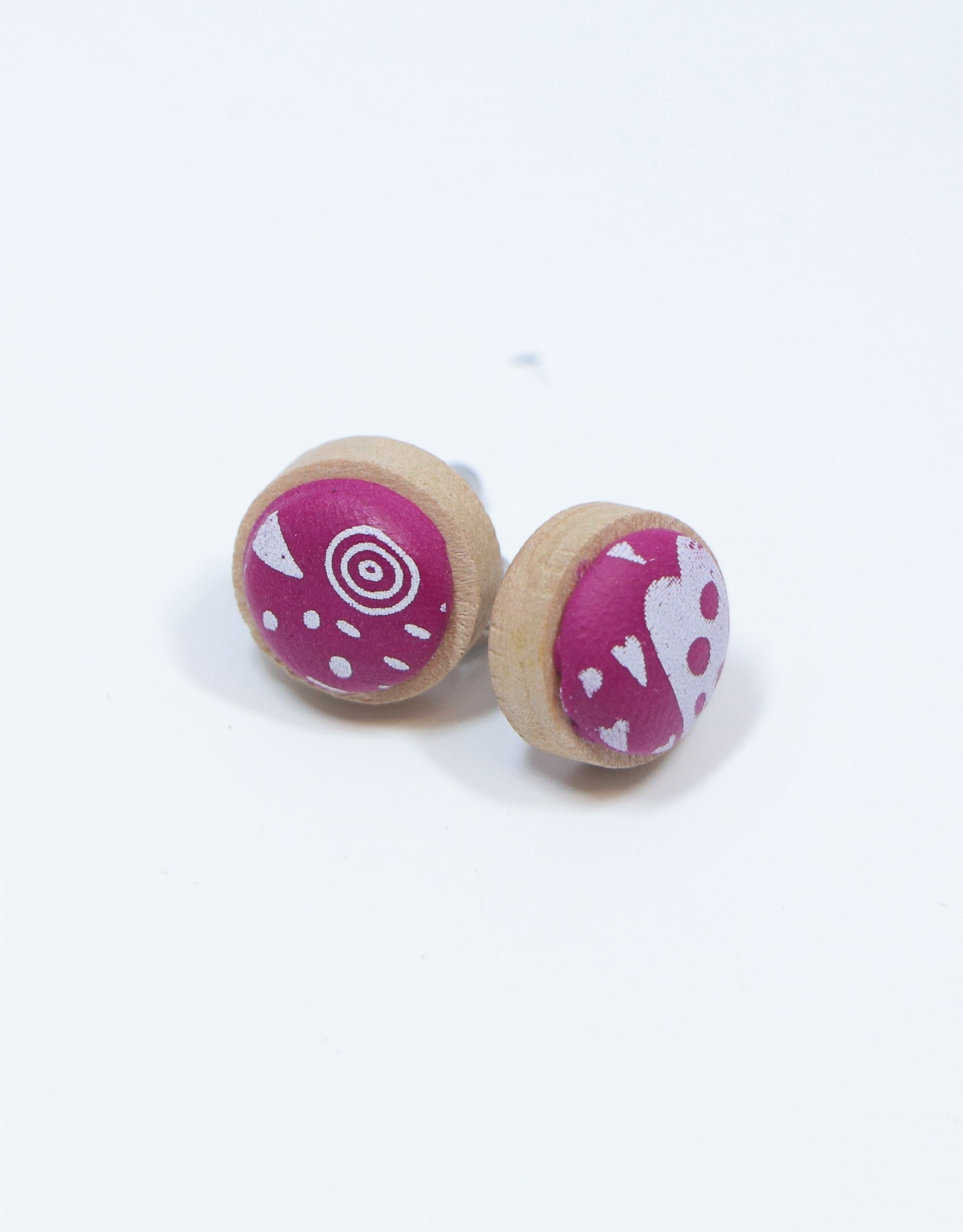 Wooden Stud Earrings