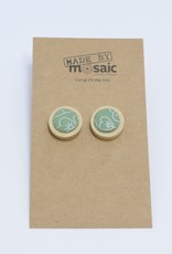 Wooden Stud Earrings