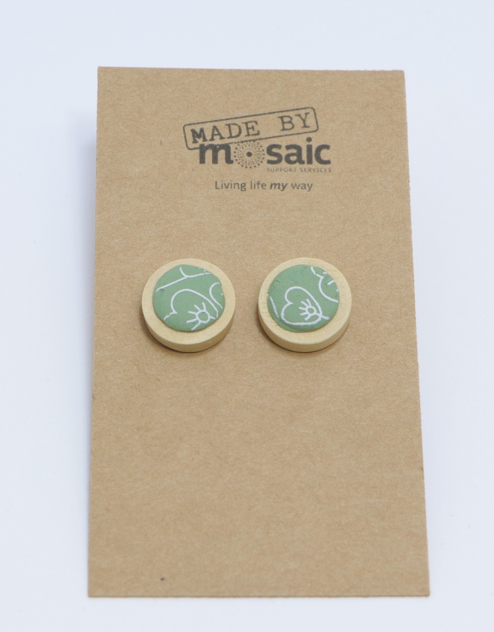 Wooden Stud Earrings