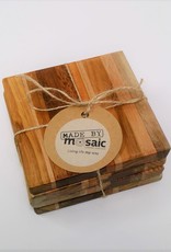 2 Pack Wooden Coasters