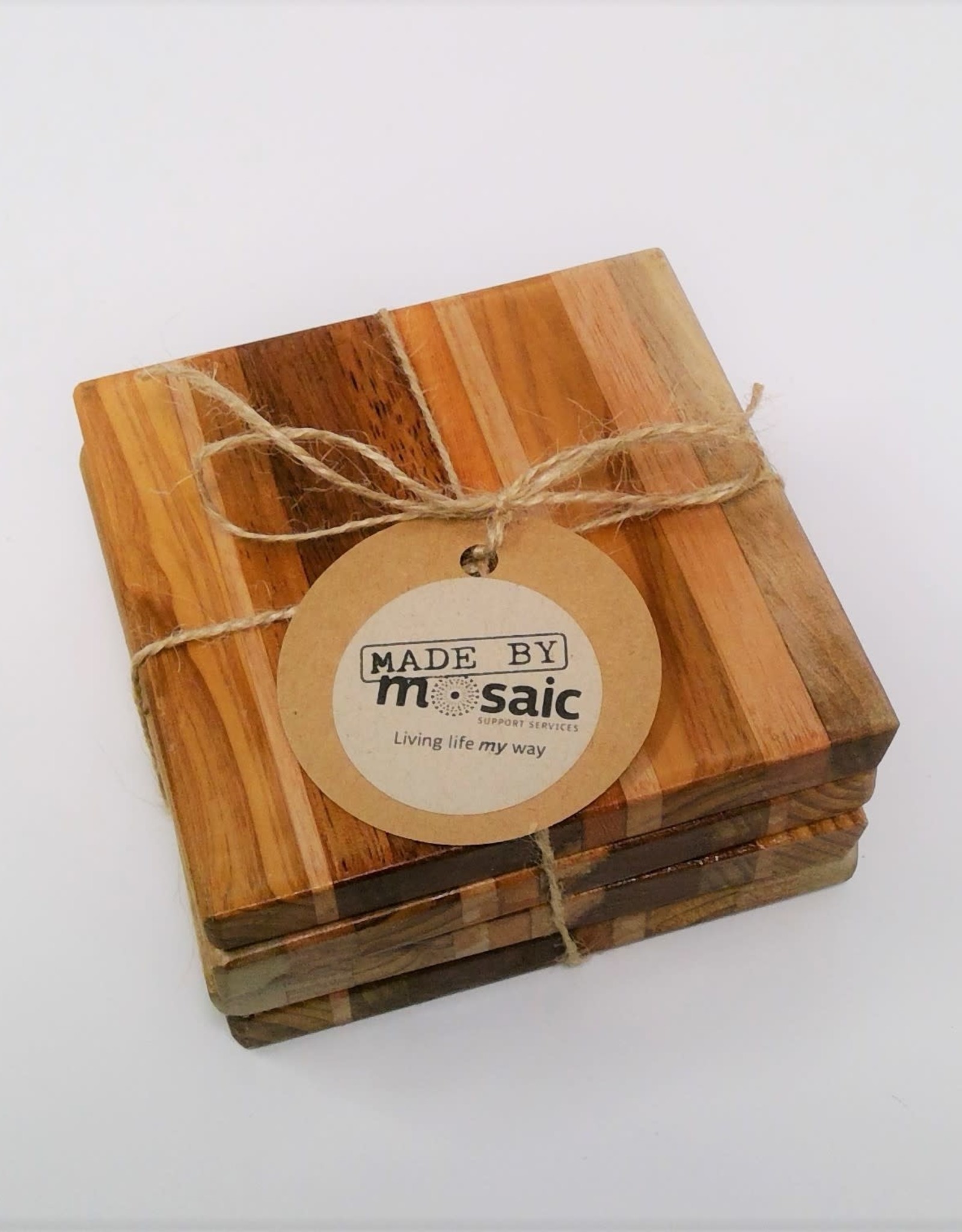2 Pack Wooden Coasters