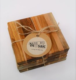 2 Pack Wooden Coasters