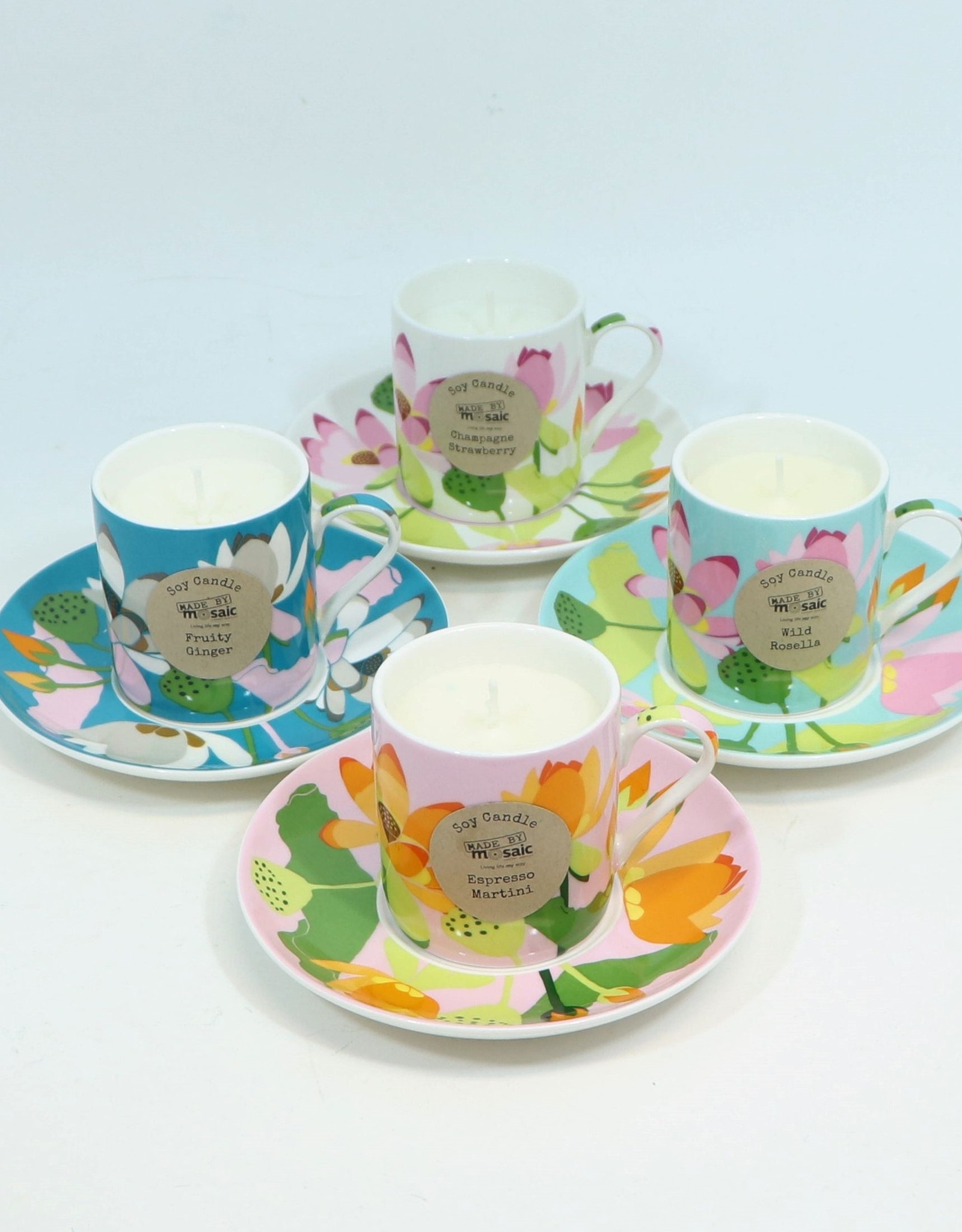 Soy Wax Cup & Saucer Candle