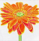 Canvas ORANGE DAISY  139B-23