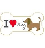 Canvas I LOVE MY DACHSHUND PS129