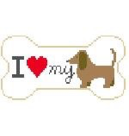 Canvas I LOVE MY DACHSHUND PS129