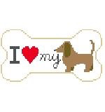 Canvas I LOVE MY DACHSHUND PS129