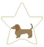 Canvas DACHSHUND  STAR  ST134