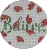 Canvas BELIEVE  APCH03   4.5" ROUND