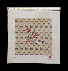 Canvas GUCCI WITH FLORAL CENTER  BB01