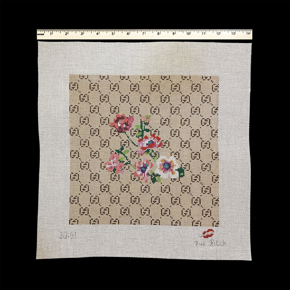 Canvas GUCCI WITH FLORAL CENTER  BB01