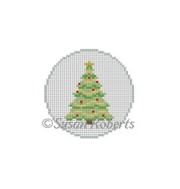 Canvas CHRISTMAS TREE ROUND  SR5905  2.5"