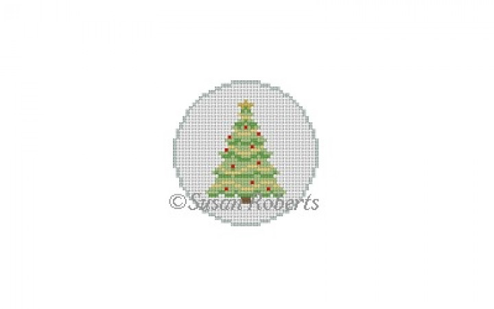 Canvas CHRISTMAS TREE ROUND  SR5905  2.5"