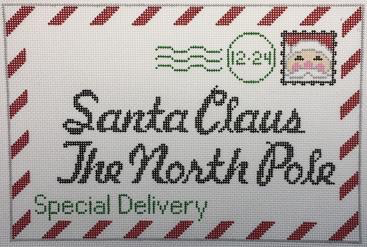 Canvas LARGE SANTA LETTER  RD032