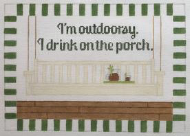 Canvas I’M OUTDOORSEY…I DRINK ON THE PORCH  RD155