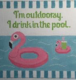 Canvas I’M OUTDOORSEY…I DRINK IN THE POOL RD186