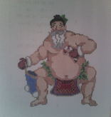 Canvas SUMO SANTA  014