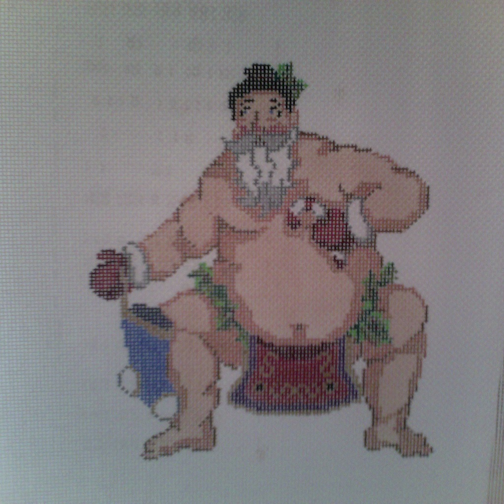 Canvas SUMO SANTA  014