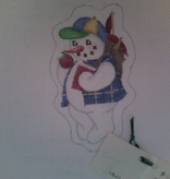 Canvas SEPTEMBER SNOWMAN  CT627