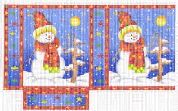 Canvas SNOWMAN SHOPPING BAG ACOD2122