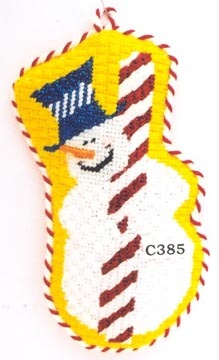 Canvas BARBERSHOP SNOWMAN  C385