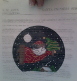 Canvas ROUND SANTA  166-5