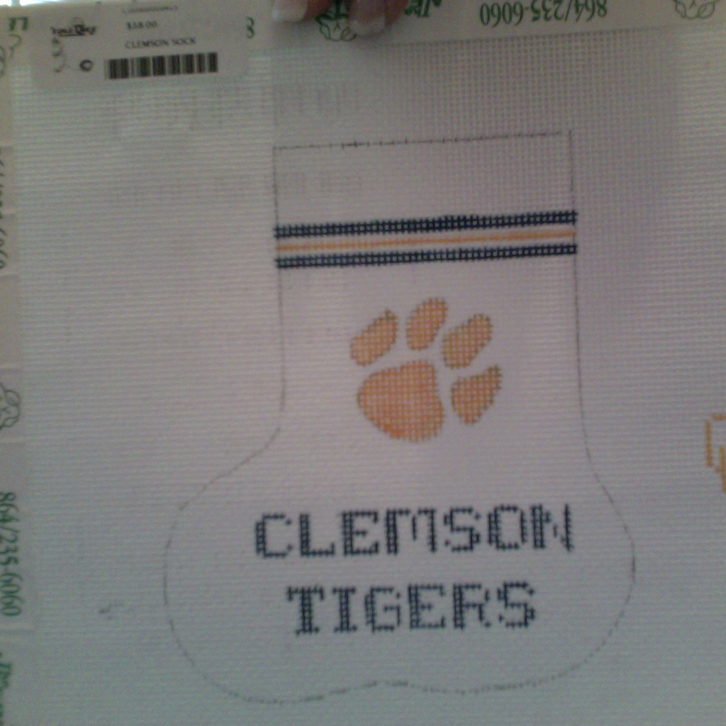 Canvas CLEMSON SOCK  CH351