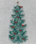 Canvas XS TREE WITH CARDINALS  340E