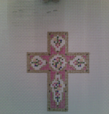 Canvas CORAL ROSE CROSS N1700