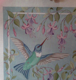 Canvas HUMMINGBIRD WITH FUSCHIA  1759