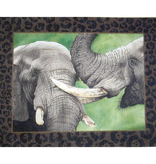 Canvas TWO ELEPHANTS  VHA36