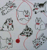 Canvas PILLOW CATS  YP59C REG 74.00