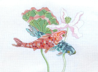 Canvas KOI AND LOTUS  187035