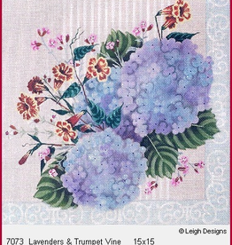 Canvas LAVENDER HYDRANGEA AND VINE  7073