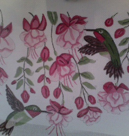 Canvas FUSCHIA HUMMINGBIRD L48