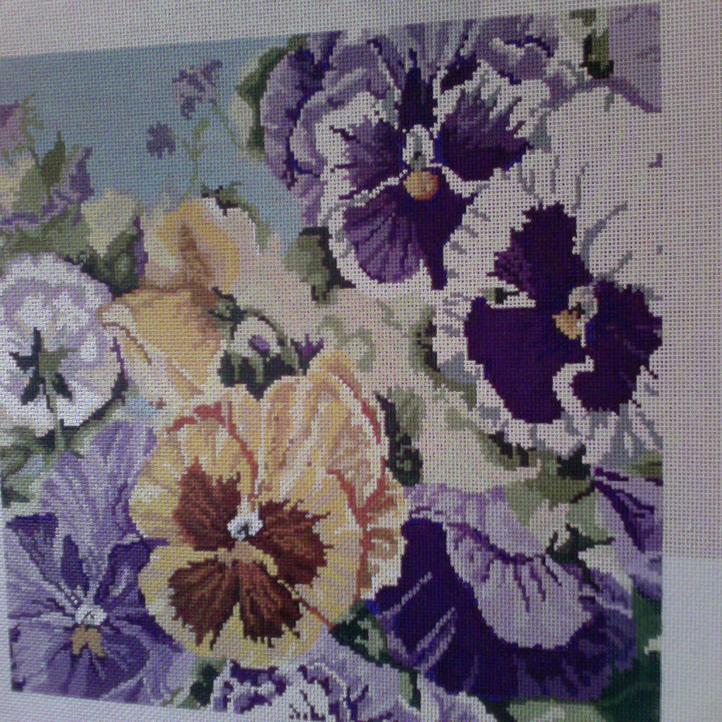 Canvas PANSIES  3235