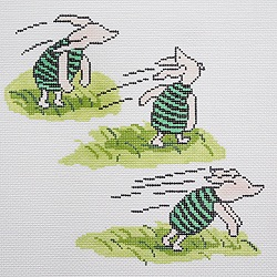 Canvas PIGLET IN THE WIND  BR296