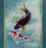 Canvas KOI ON BLUE  B71B