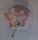 Canvas RAINBOW TOOTH FAIRY  BR210