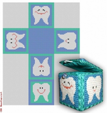 Canvas TOOTH FAIRY BOX - BLUE