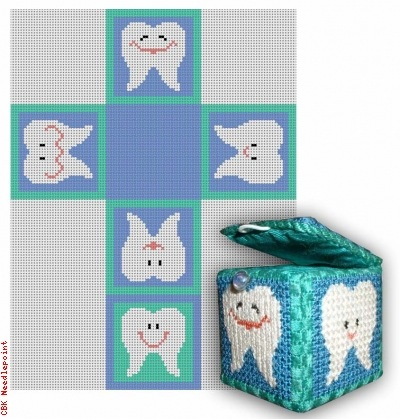 Canvas TOOTH FAIRY BOX - BLUE