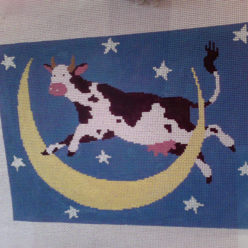 Canvas COW OVER MOON  LP148